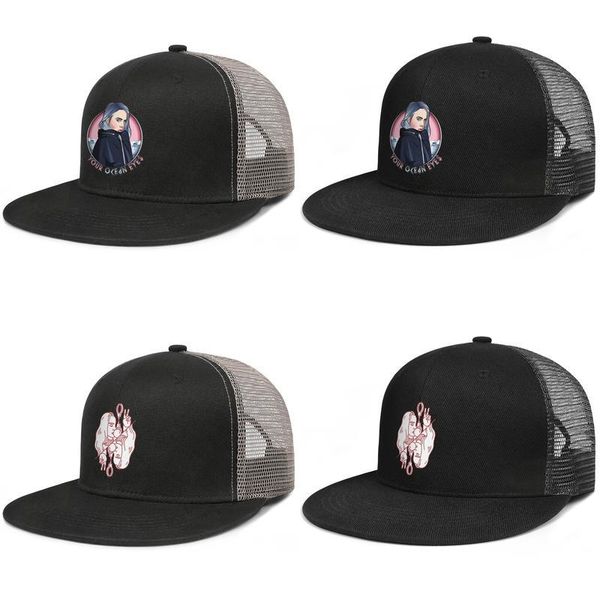 

billie eilish mens and women mesh rebound capcustom team baseballcap billie-eilish oceean eyes billie eilish art-1 painting logo spider, Blue;gray