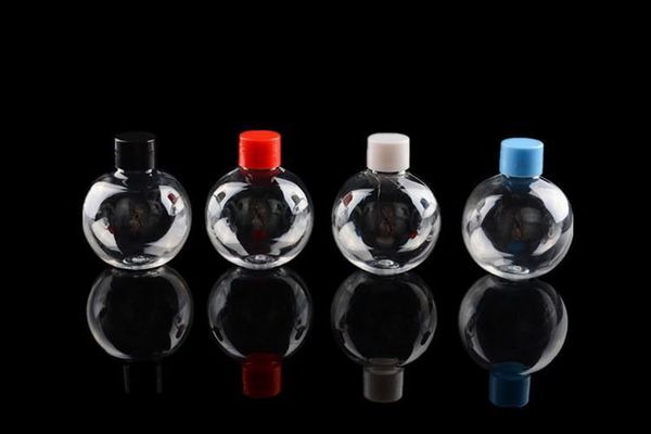 

100мл круглый малый лампа мультфильм бутылки jar новый пластиковый шарик суб-бутылки с красочными завинчивающейся крышкой оптовая