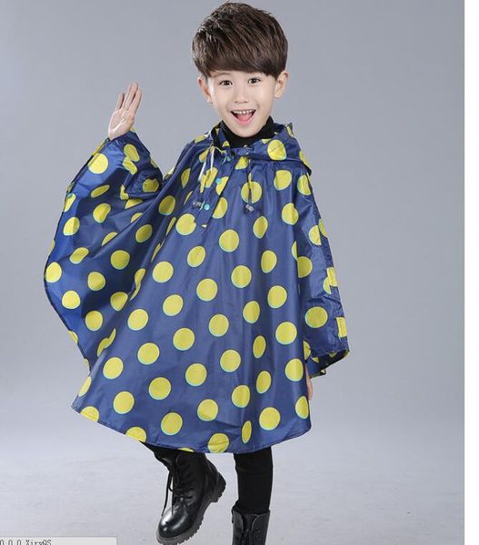 

2pcs wholesale south korean children raincoat kids cloak waterproof raincoat cute pupil light stars poncho