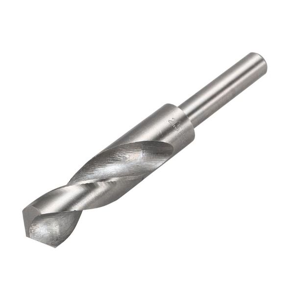 

uxcell 1/2" straight shank 21.5mm drill bit hss 4241 silver