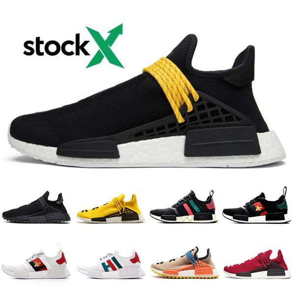

wholesale stock x 2020 new pharrell williams running shoes nmd human race r1 shoes black white designer human races mens womens sneakers