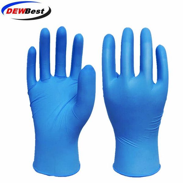 

dewblack food grade waterproof allergy disposable work safety nitrile gloves mechanic