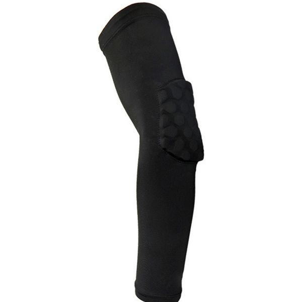 

mry elastic elbow support pads basketball arm protector guard, Black;gray