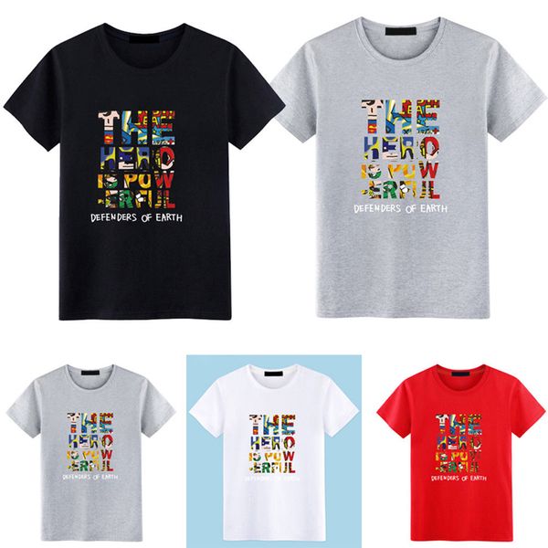 

new fashion men women loose casual short sleeve t-shirt men brief style letters cotton blouse tees t shirts, White;black