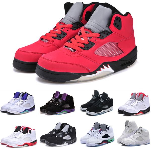 

sell 5 space jam white cement gold for mens basketball shoes leather sports boot classic 5 v basketball sneaker