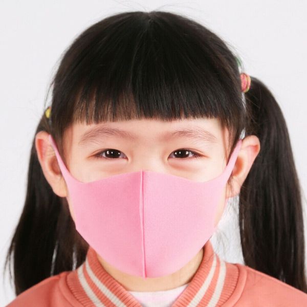 

3pcs kids outdoor cycling anti dust haze sponge mouth face mask respirator masks, Black