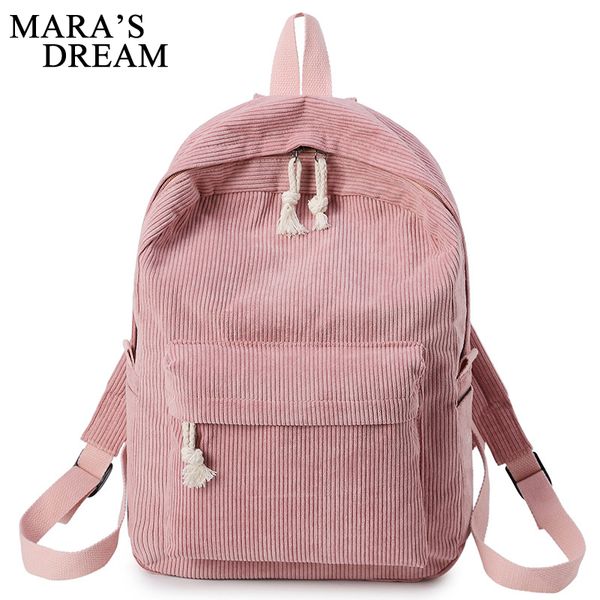 

mara's dream backpacks women velour zipper softback solid bag fashion soft handle school backpack rucksack school bag for girls