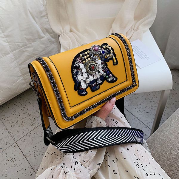 

crossbody bags for women korea stylish simplicity women's handbag women's shoulder bags pu leather elephant embroidery