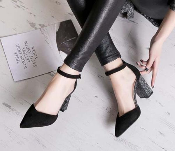 

men and women sandals high heels shoes non-slip summer fashion wide sandals slippers flip flops shoe008 p14, Black