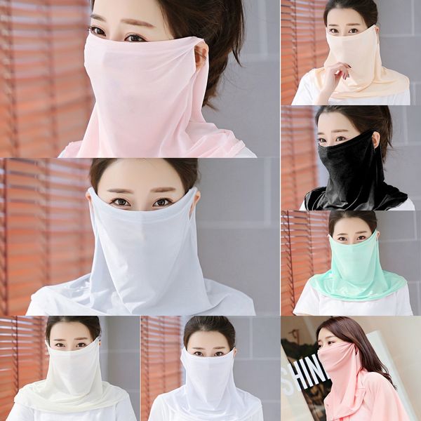 

lq7ne cotton face facemask and maskswashable reusable solid breathable cloth masks forprotection bylima scarf 2020, Black