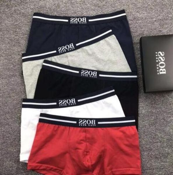 

немецкий бренд мужское нижнее белье боксер мужской евро размер дышащий хлопок боксер модальные хлопок лед шелк боксер трусы бесплатная доста, Black;white