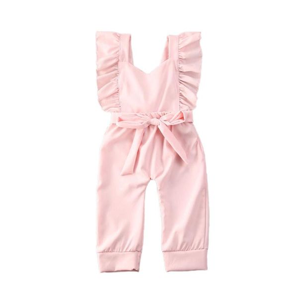 

0-24й новый малыш kid baby girl оборки ползунки лук комбинезон bodysuit эпикировка одежда, Blue
