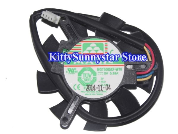 

mgt5005xf - w10 5v 0.35 a 4wire лезвие видео вентилятор