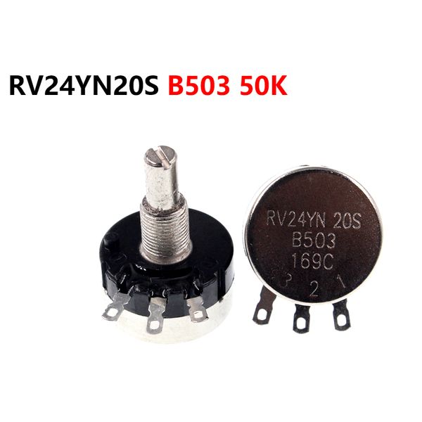 

single turn carbon film potentiometer rv24yn20s b503 50k adjustable resistor