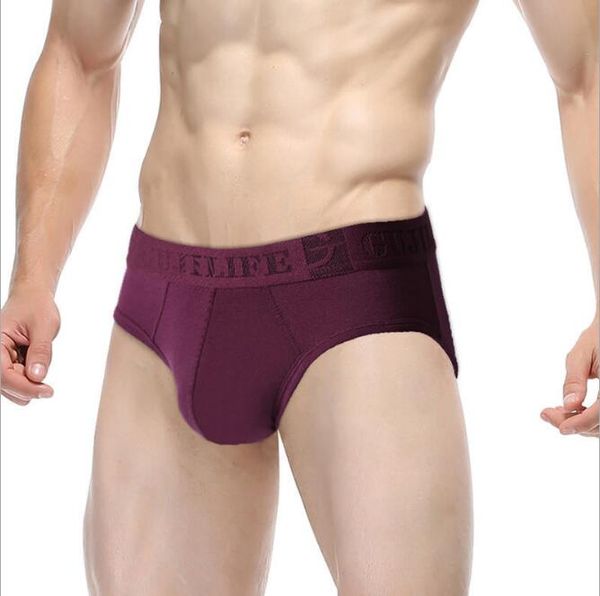 

men's underwear men's briefs modal breathable pants mid waist briefs solid color, Black;white