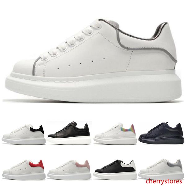 

2019 classic mens women casual shoes black white green red gold pink suede leather skateboarding trainers sneaker shoes size 36-44