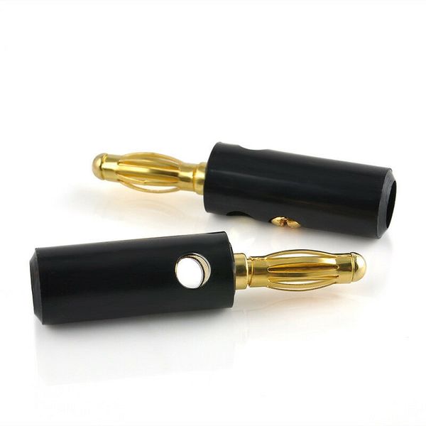 

20pcs gold plated audio speaker wire cable screw banana plug connectors