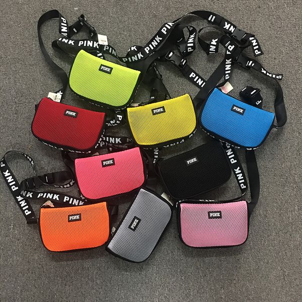 

Pink letter houlder bag fanny pack wai t bag me enger bag fa hion beach bag 9 color