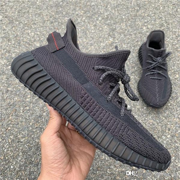

est black 3m mens womens running shoes yeezreel yecheil citrin cloud white glow in the dark kanye west designer trainers sports sneaker