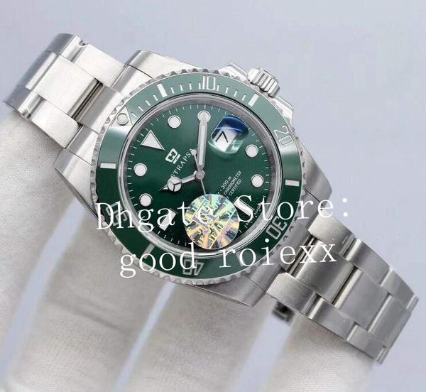 

top мужские автоматические eta 2836 механизм 28800 vph часы мужчины керамическая рамка сталь dive sport 116610lv под часы часы jf oyster wri, Slivery;brown