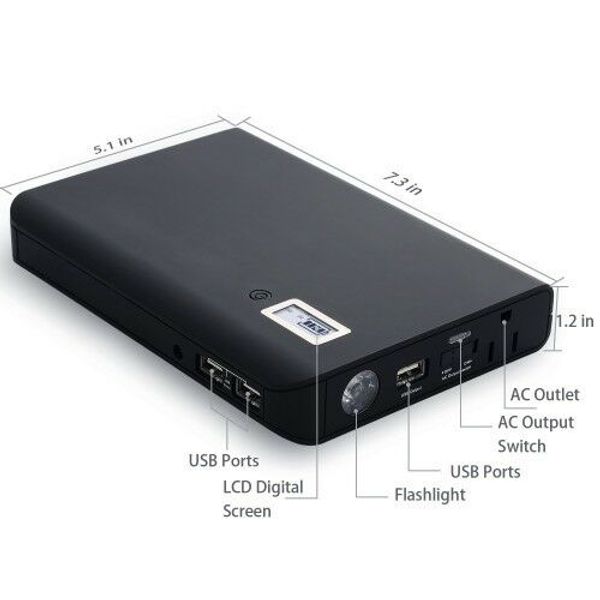

24000mah 220v ac power bank portable battery & charger with ac outlet & usb