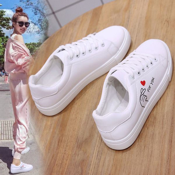 Acheter Printemps 2019 Nouveau Mode Femme Chaussures Chaussures Femmes Chaussures à Lacets Baskets Mode Talon