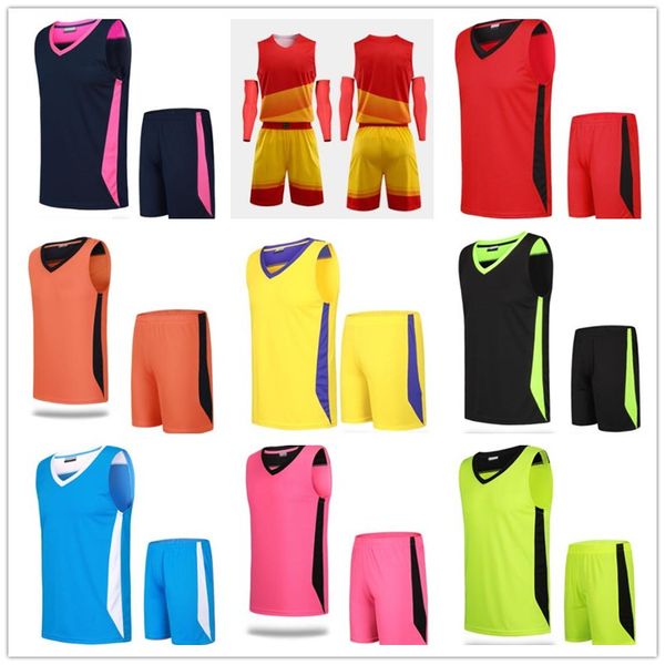 

customize any name any number man women lady youth kids boys basketball jerseys sport shirts as the pictures you offer zz0304, Black;red