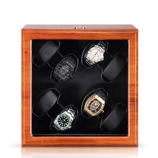 

автоматические часы моталки box кожа pu часы обмотка winder storage box collection display двухголовочная бесшумный мотор, Black;blue