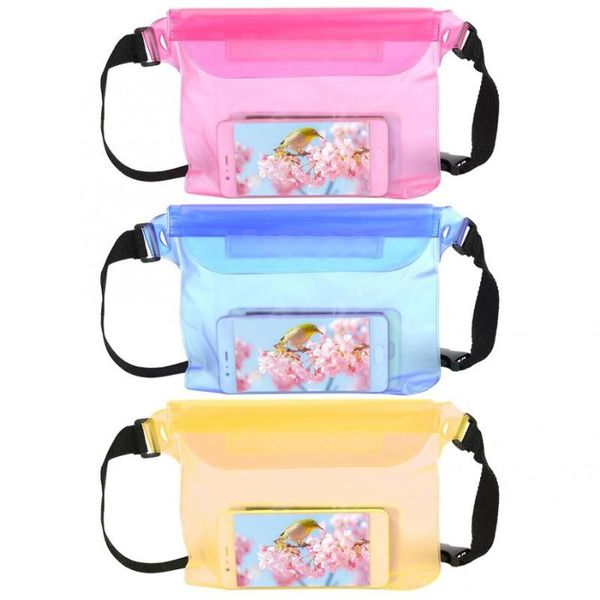 

waterproof waist belt pouch sports pouch sport waist bag swimming snorkeling belt for phone 22x22cm running bag