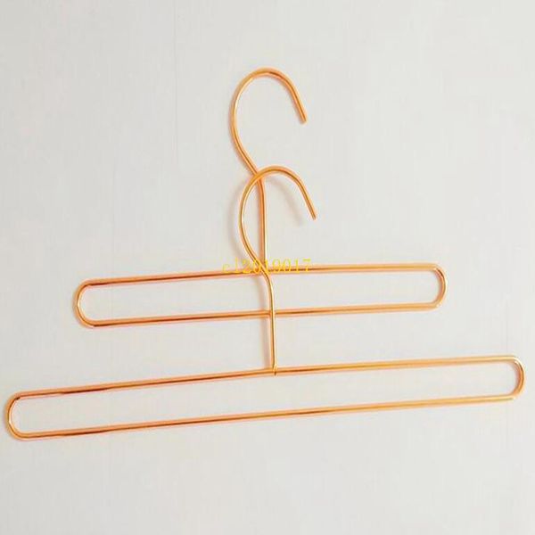 

100pcs nordic style iron wire metal towl hanger rose gold children baby bath towel socks clothes storage hangers rack