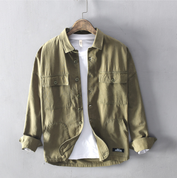

men's workwear jacket shirt jacket, Blue;black