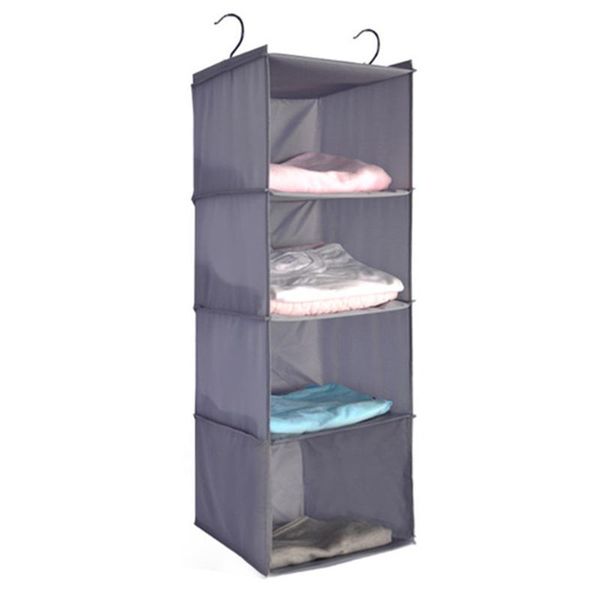 

oxford cloth multi floors clothes wardrobe storage home bedding hanging closet organizer foldable large capacity handbag shoes