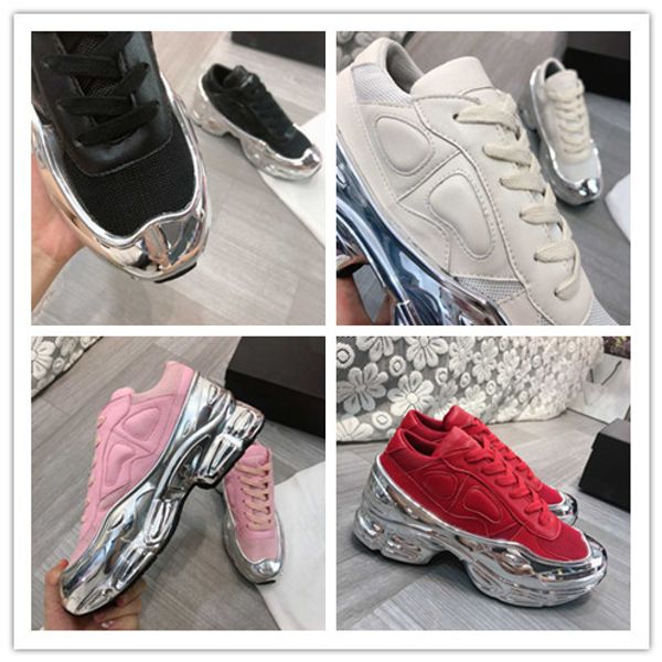 

you can see the fashion of silver liquid bottom sports and leisure dad shoes, Black