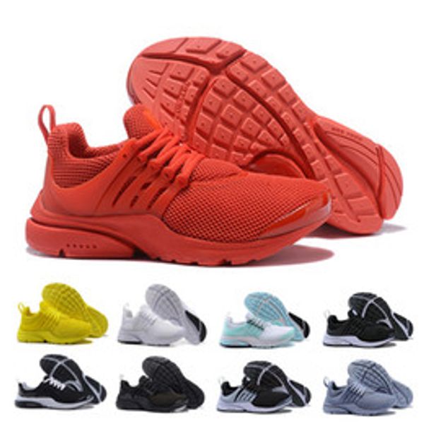 

new all red presto 5.0 men running shoes women triple white black blue gray prestos br sneakers zapatos trainer sports shoes 36-45