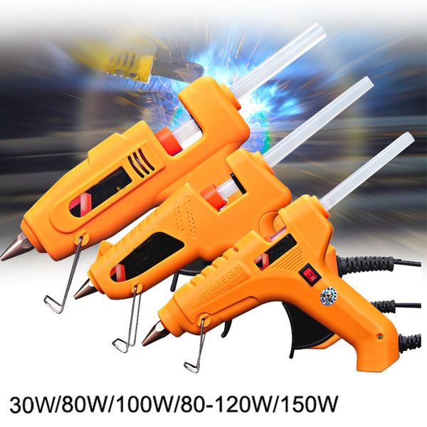 

30w / 80w / 100w 80-120w 150w high temp melt glue gun graft repair heatgun pneumatic diy tools electric silicone guns