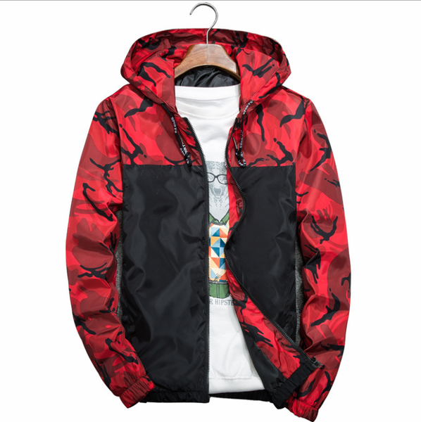 

2020 men's wear casual camouflage jacket. of slim handsome spring autumn casual solid color large size baseball clothes, Black;brown