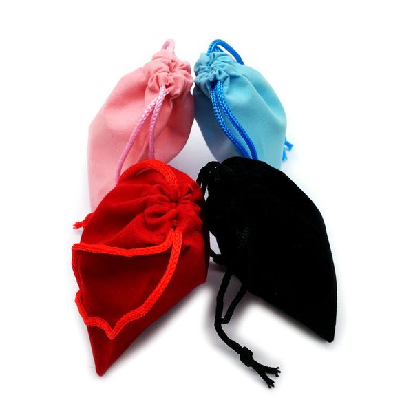 

7*9cm velvet Drawstring Bags Jewelry Pouch Gift Bag Wedding and Festivals packaging Decoration Favor holder Pouches in Bulk