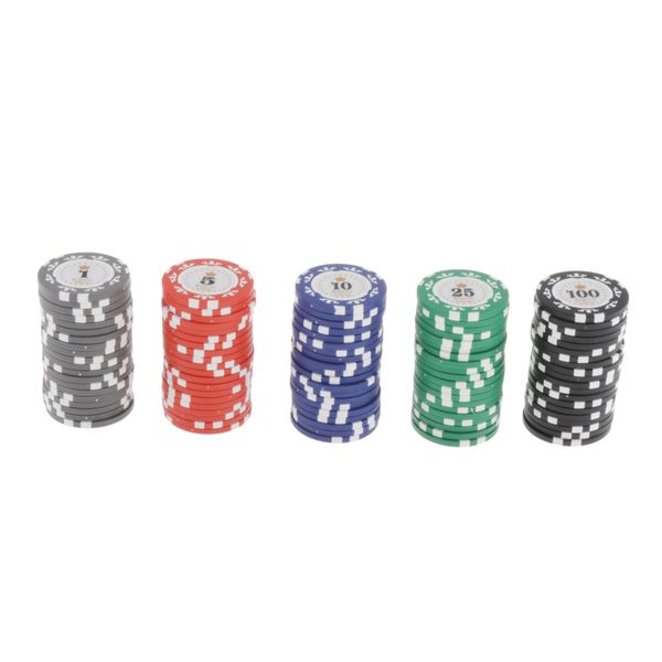 

100шт / уп texas hold'em poker chips set казино ca ga токен ch 4см