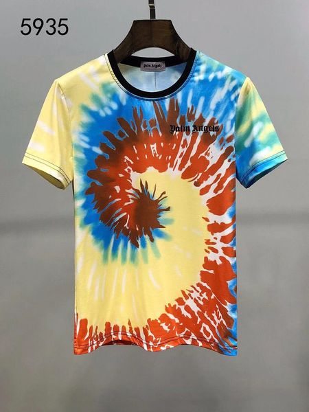 

mens women skateboard tshirts summer short sleeved crew neck tees high street pala letter triangle print tshirt lovers tees 3xl, White;black