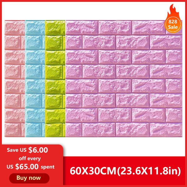 

pe foam 3d wallpaper diy wall stickers wall decor embossed brick stone wallpaper room house 60 x 30 x 0.8cm poster