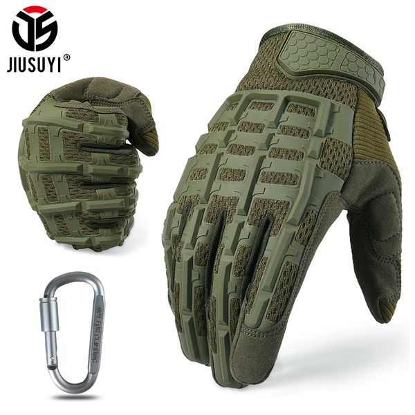 

tactical army full finger gloves military paintball airsoft shooting combat protective fingerless glove anti-skid men women new t200610, Blue;gray