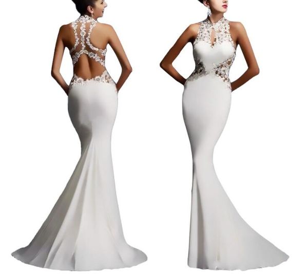 

sleeveless fashion women's dress round neck lace openwork long backpack hip summer dress party temperament lady elbise slim, Black;gray