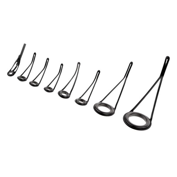 

8pcs fishing rod guides tips replacement parts spinning rod guides rings
