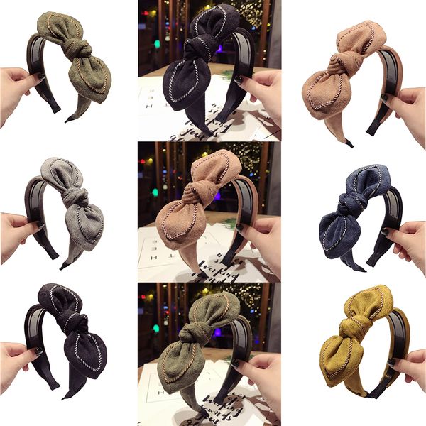 

women ladies big ears headband hairband head wrap hair hoop twisted knotted hair accessor