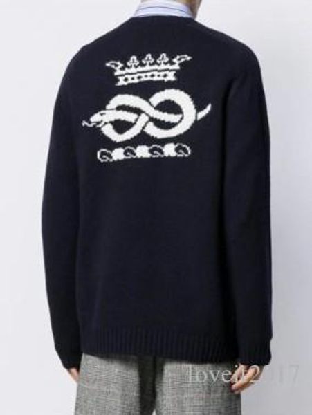 

fashion brand designer autumn and winter streetwear letter print hip hop letter knit sweater outwear coat size m-xxl 6785, Black