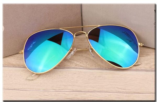 

2020 sunglasses women men brand designer metal frame unique hexagonal flat lens coating uv400 sun glasses goggle eyewear with box and cases, White;black