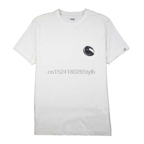 

cp company lens print pocket tee white, White;black