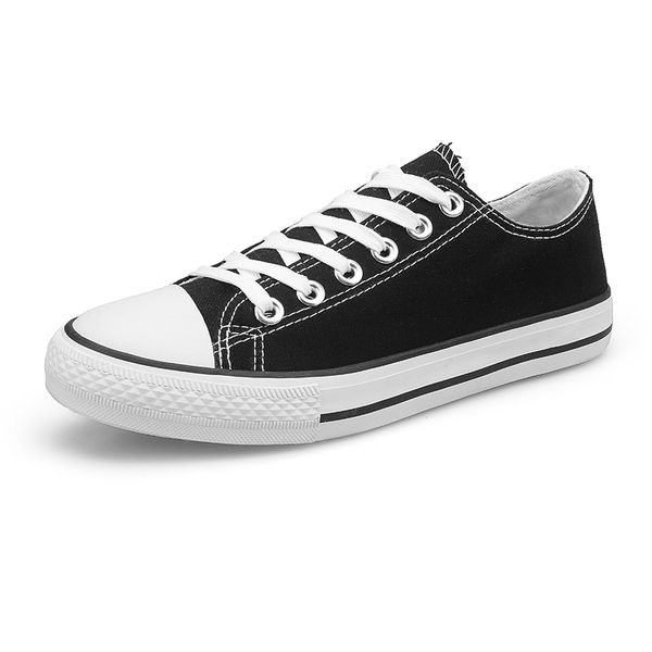 

olomm canvas shoes men's shoes summer breathable 2019 new students korean version of the trend wild couple casual men, Black