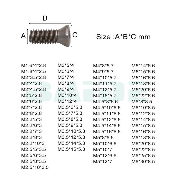Compre M16 M18 M2 M22 M25 M3 M35 M4 M5 M6 M6 Grado 129 Insertar Tornillo Torx Reemplaza Inserciones De Carburo Accesorios Cnc Torno Tool A 02 Compre M16 M18 M2 M22 M25 M3 M35 M4 M5 M6 M6 Grado 129 Insertar Tornillo Torx Reemplaza Inserciones De Carburo Accesorios Cnc Torno Tool A 02