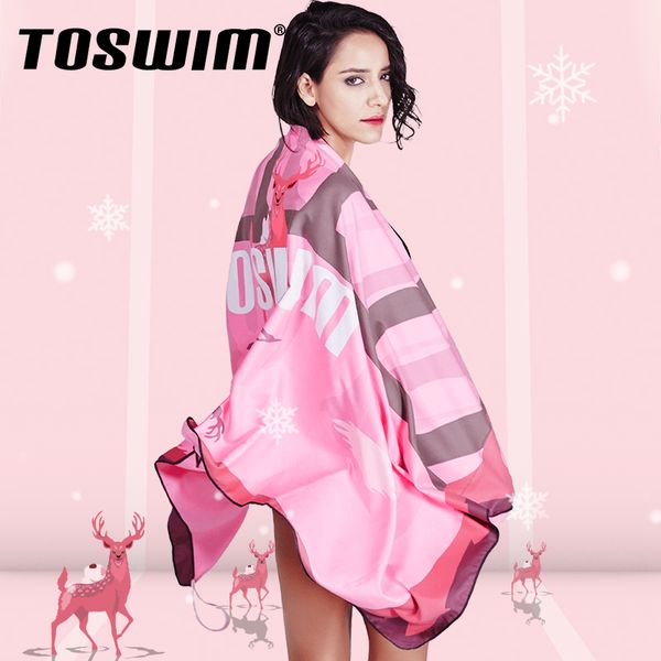

toswim toswim absorbent quick drying bath towel womens mens spa bathrobe swimming towel beach towel sports quick-drying travel